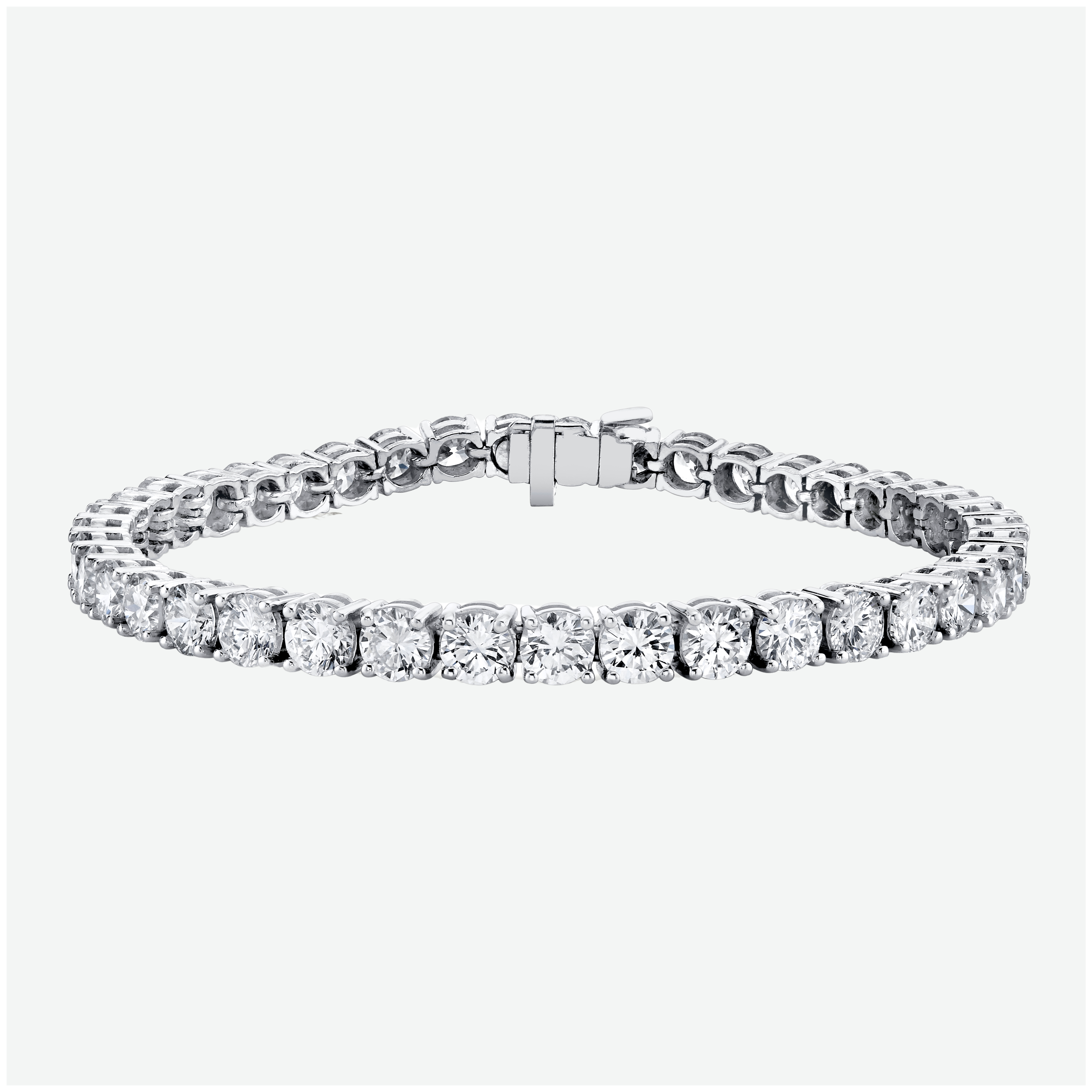 Classic Diamond Tennis Bracelet in 14K Gold, 12ct B-12ct 4pr