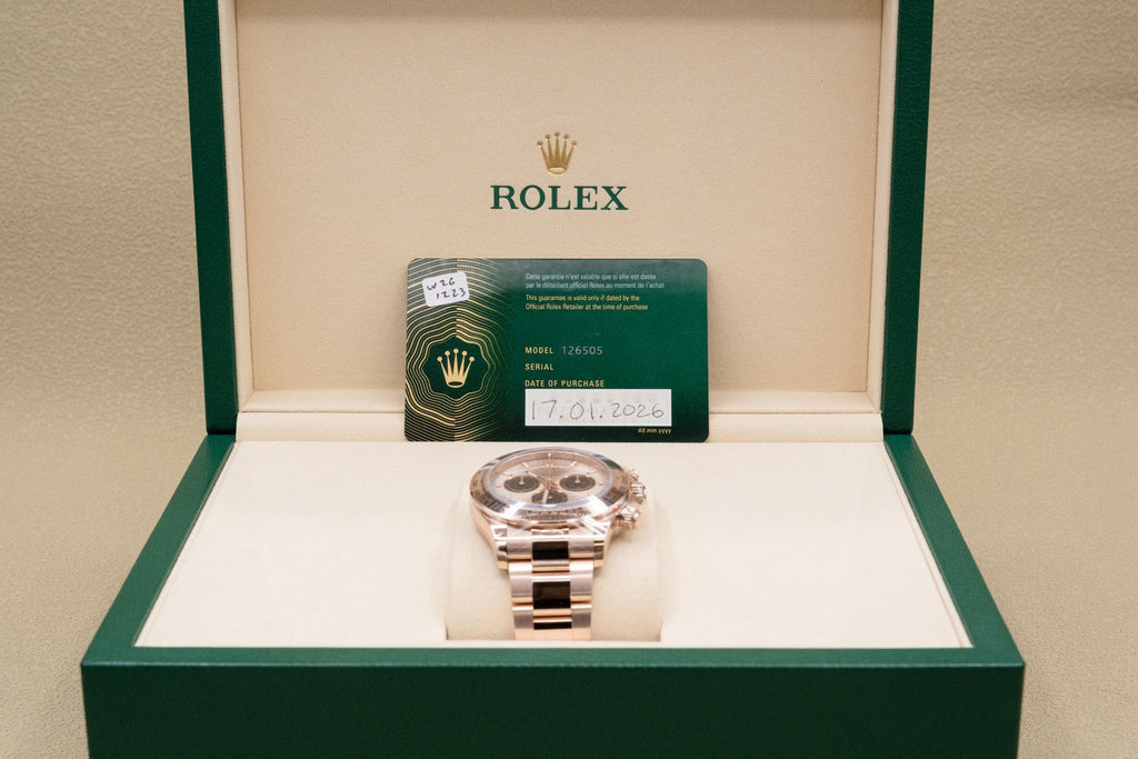 Rolex Daytona Sundust And Black Index Dial on Oyster 126505 Complete 2026