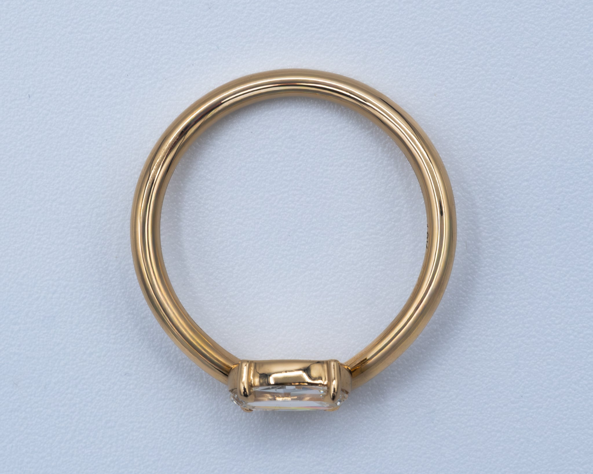 Yellow Gold Wavy Stack Ring Fashion Ring 0.7 cts.