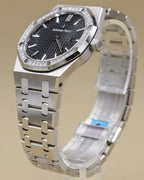 Audemars Piguet Royal Oak Quartz Ladies Black Dial on Bracelet 67651ST.ZZ.D002CR.01 Archives 2014