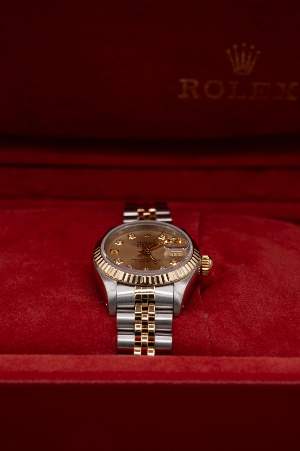 Rolex Datejust Lady Champagne Diamond Dial on Jubilee 69173