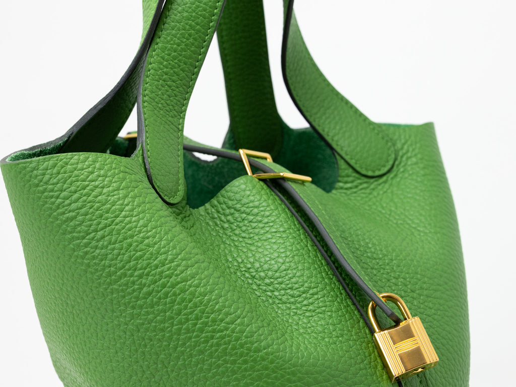 Picotin Vert Yucca Taurillon Clemence Lock 18