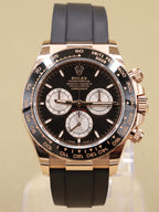 Rolex Daytona Black And Sundust Index Dial on Oysterflex 126515LN Complete 2024
