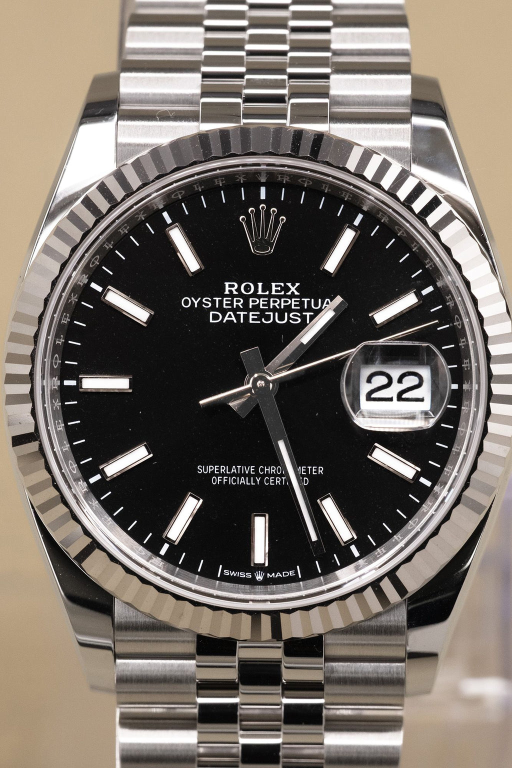 Rolex Datejust 36 Black Index Dial on Jubilee 126234 Complete 2025