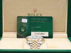 Rolex Datejust 41 Slate Green Roman Dial on Jubilee 126333 Complete 2021