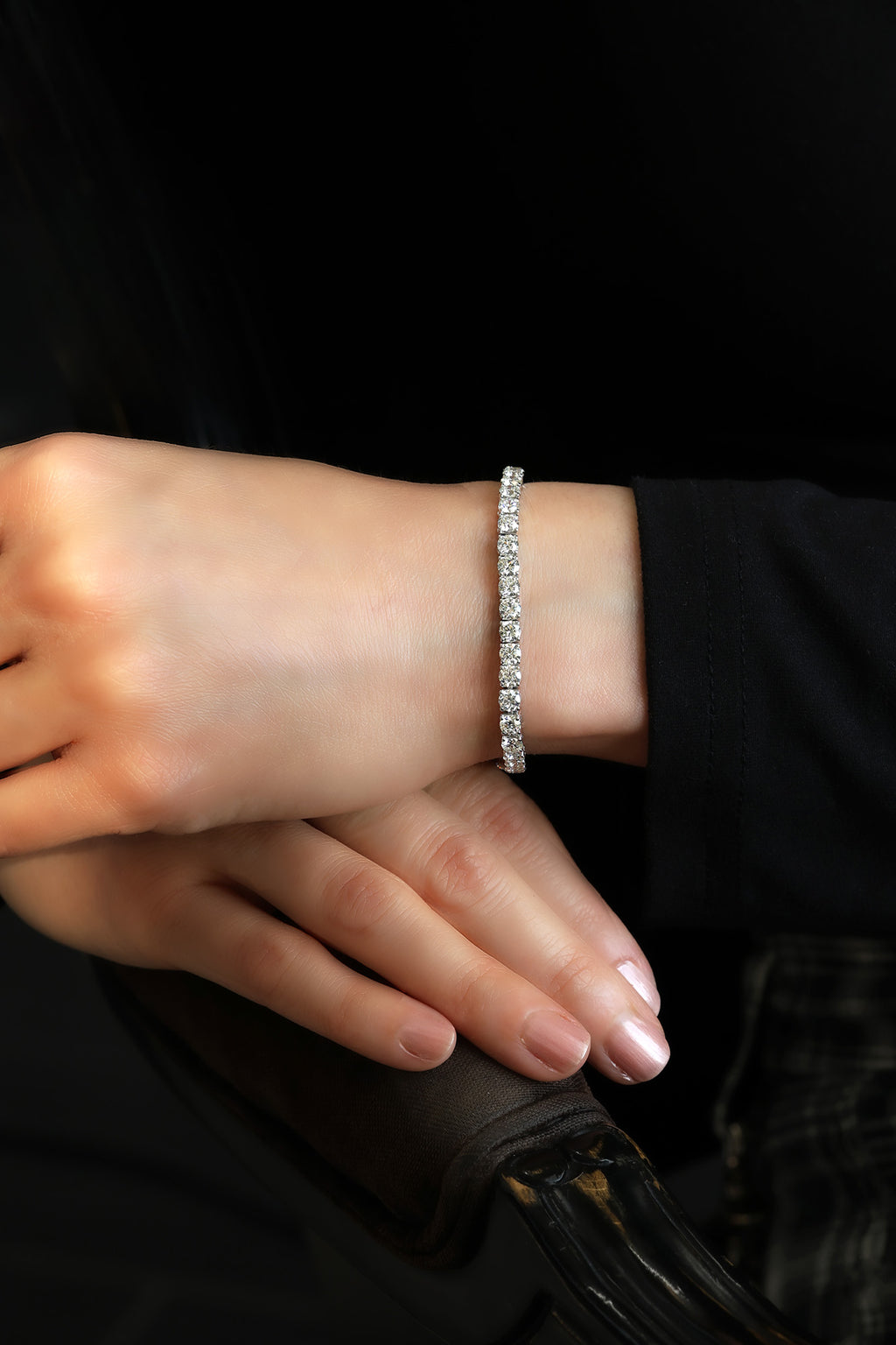 Round Brilliant Diamond Tennis Bracelet, 8.76ct B-876RD