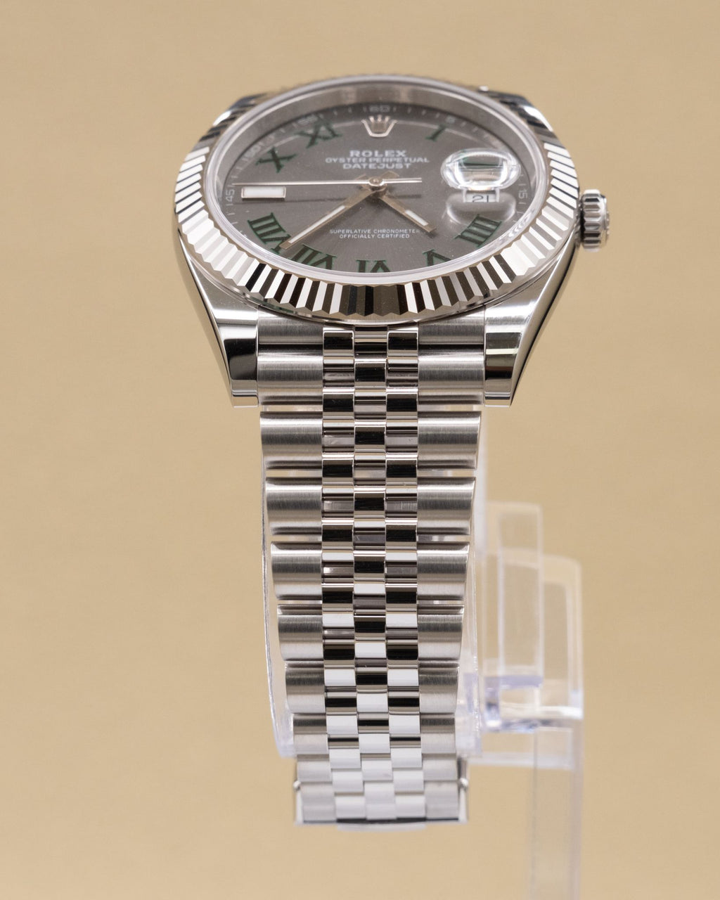 Rolex Datejust 41 Slate Green Roman Dial on Jubilee 126334 Complete 2026