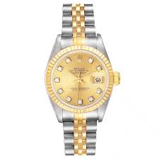 Rolex Datejust Lady Champagne Diamond Dial on Jubilee 69173