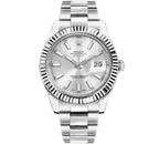 Rolex Datejust II Silver Stick Dial on Oyster 116334 Complete 2012