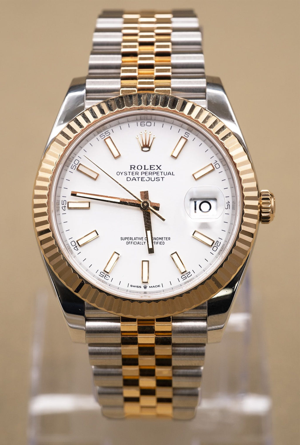 Rolex Datejust 41 White Index Dial on Jubilee 126333 Complete 2023