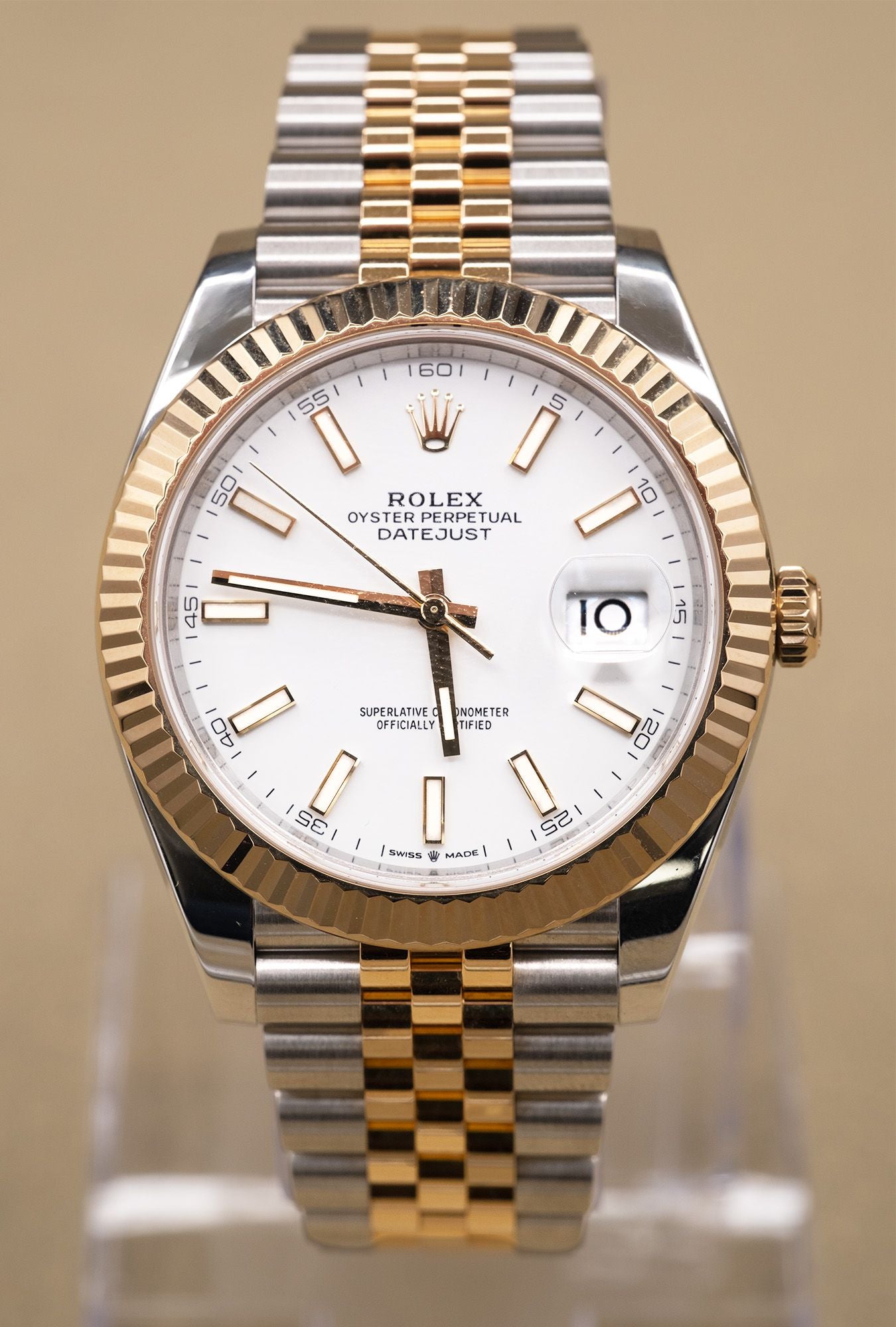 Rolex Datejust 41 White Index Dial on Jubilee 126333 Complete 2023