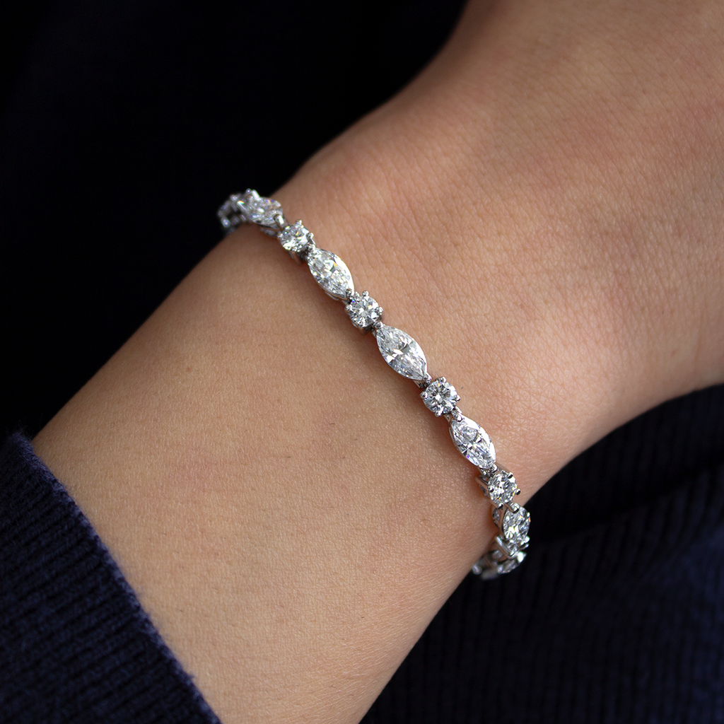 Newport Collection Diamond Tennis Bracelet, 7.73ct B-773MQ