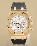 Audemars Piguet Royal Oak Chronograph Silver Dial on Leather Strap 26022BA.OO.D088CR.01