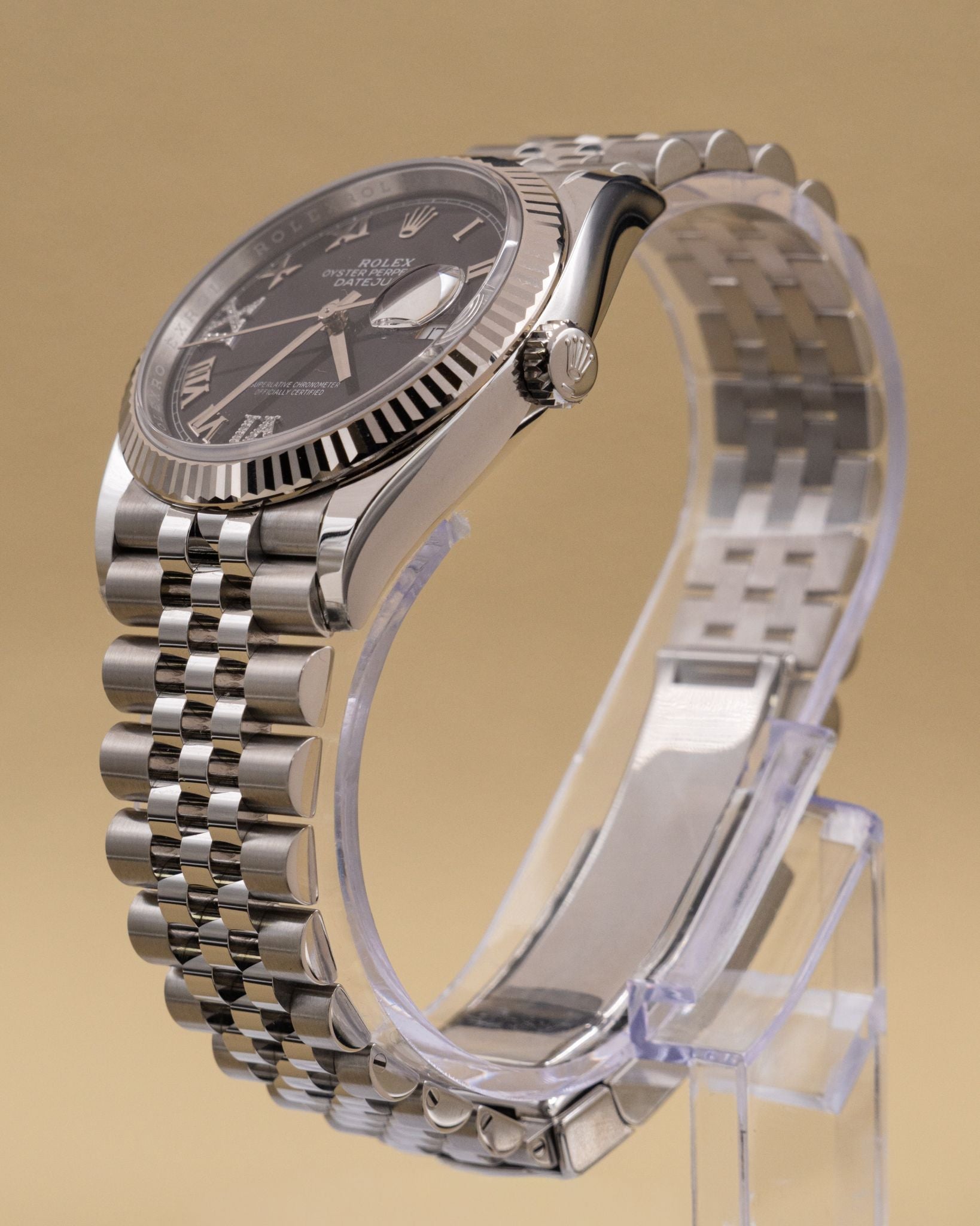 Rolex Datejust 36 Aubergine Purple Diamond Roman Vi And Ix Dial on Jubilee 126234 Complete 2026