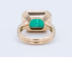 Emerald East-West Solitaire Ring 5.33 ct.