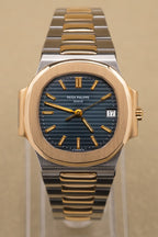 Patek Philippe Nautilus Blue Dial on Two tone 3800/001 Papers 1994