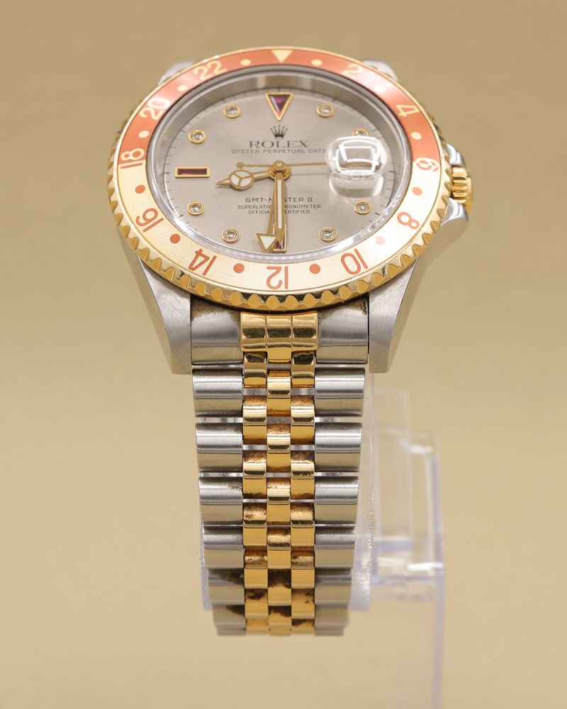 Rolex GMT Master II Serti Dial on Jubilee 16713 Complete 2005