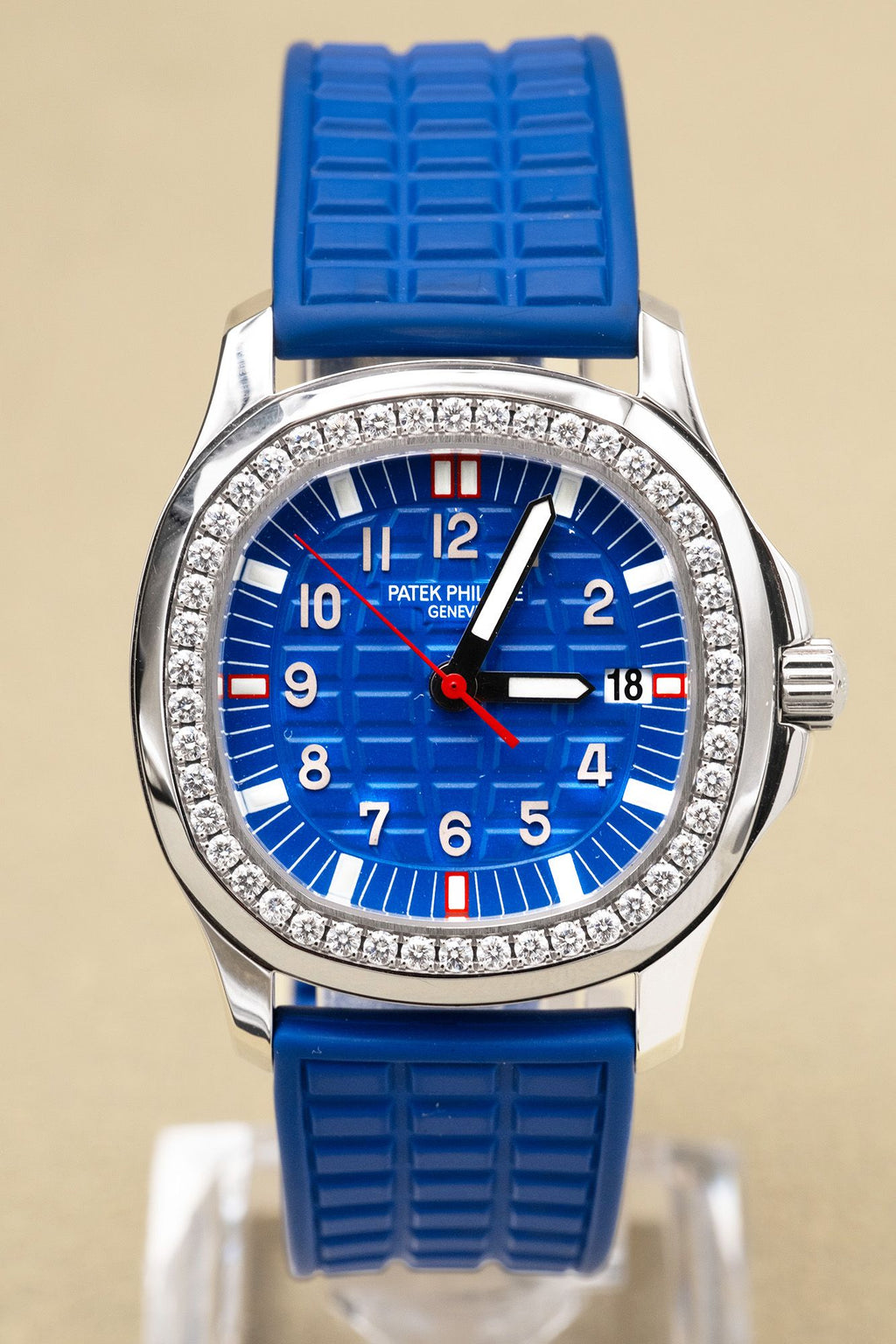 Patek Philippe Aquanaut Blue Dial on Blur Rubber Strap 5067A-014 Papers 2005