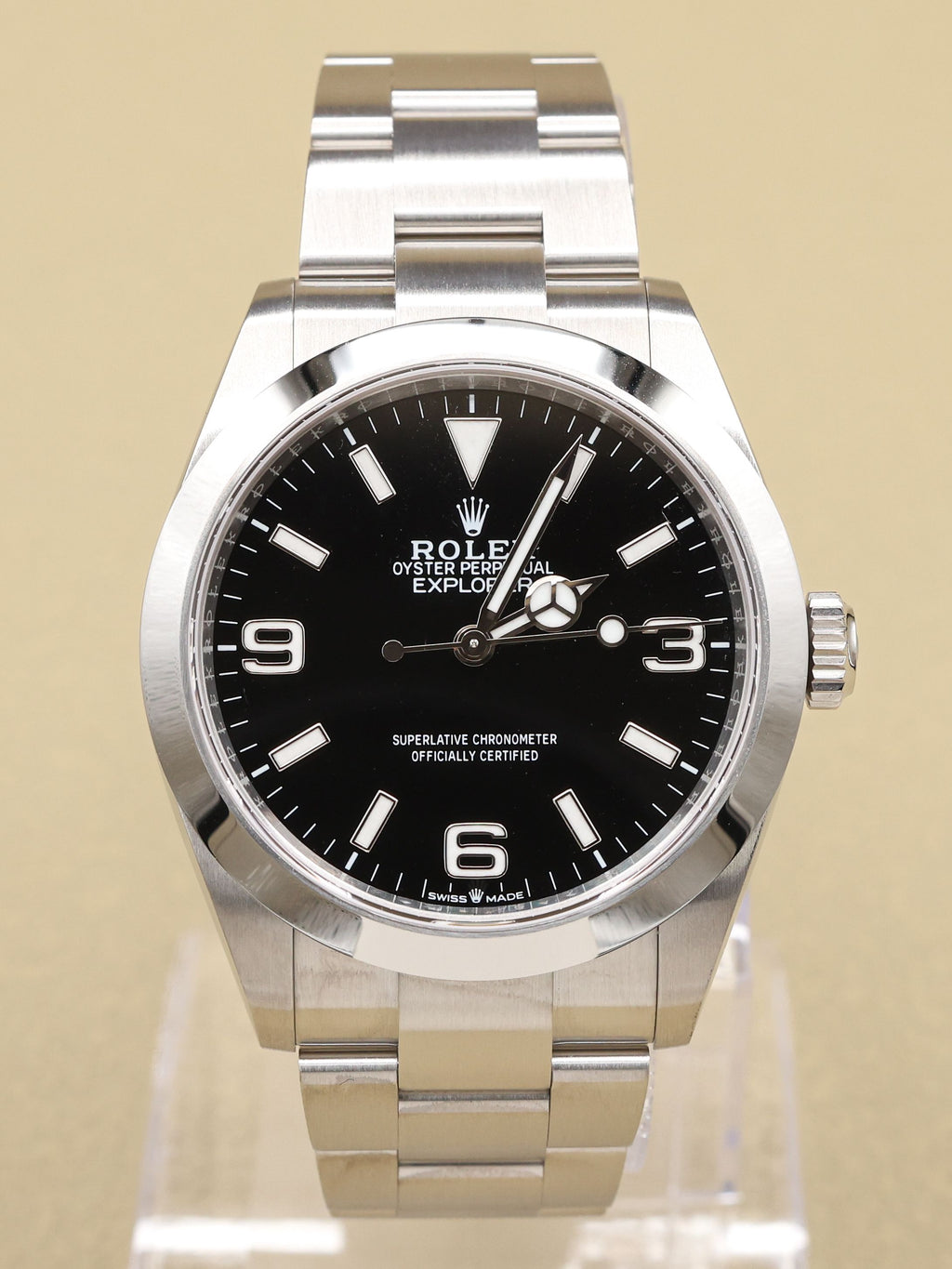 Rolex Explorer 40 Black Index Arabic Dial on Oyster 224270 Complete 2026