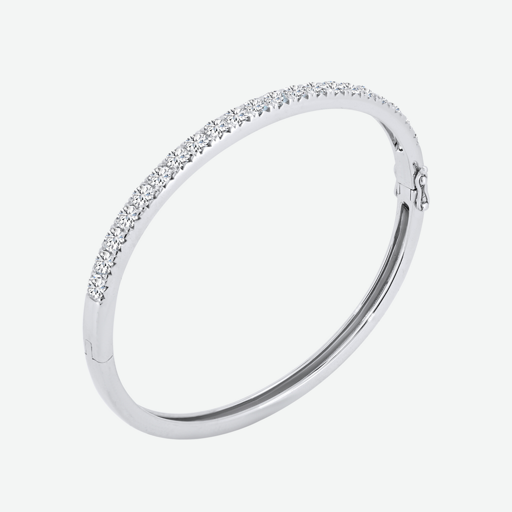 Gold Diamond Bangle and Cuff Bracelet B-300B