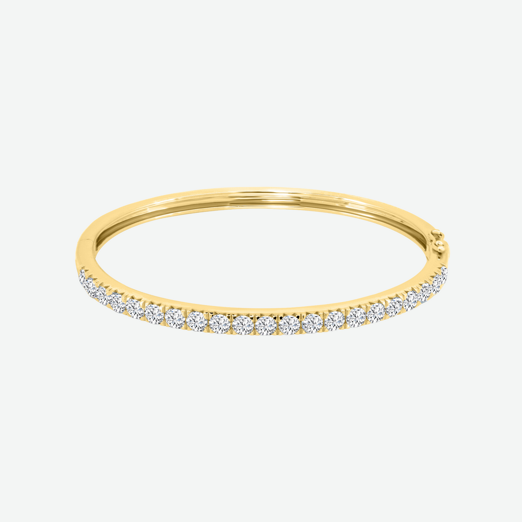 Gold Diamond Bangle and Cuff Bracelet B-300B