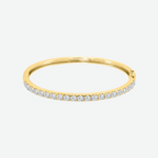 Gold Diamond Bangle and Cuff Bracelet B-300B