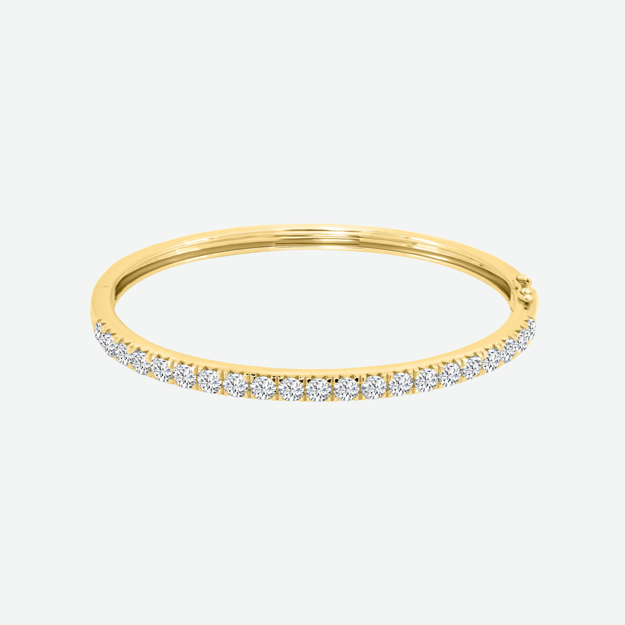 Gold Diamond Bangle and Cuff Bracelet B-300B