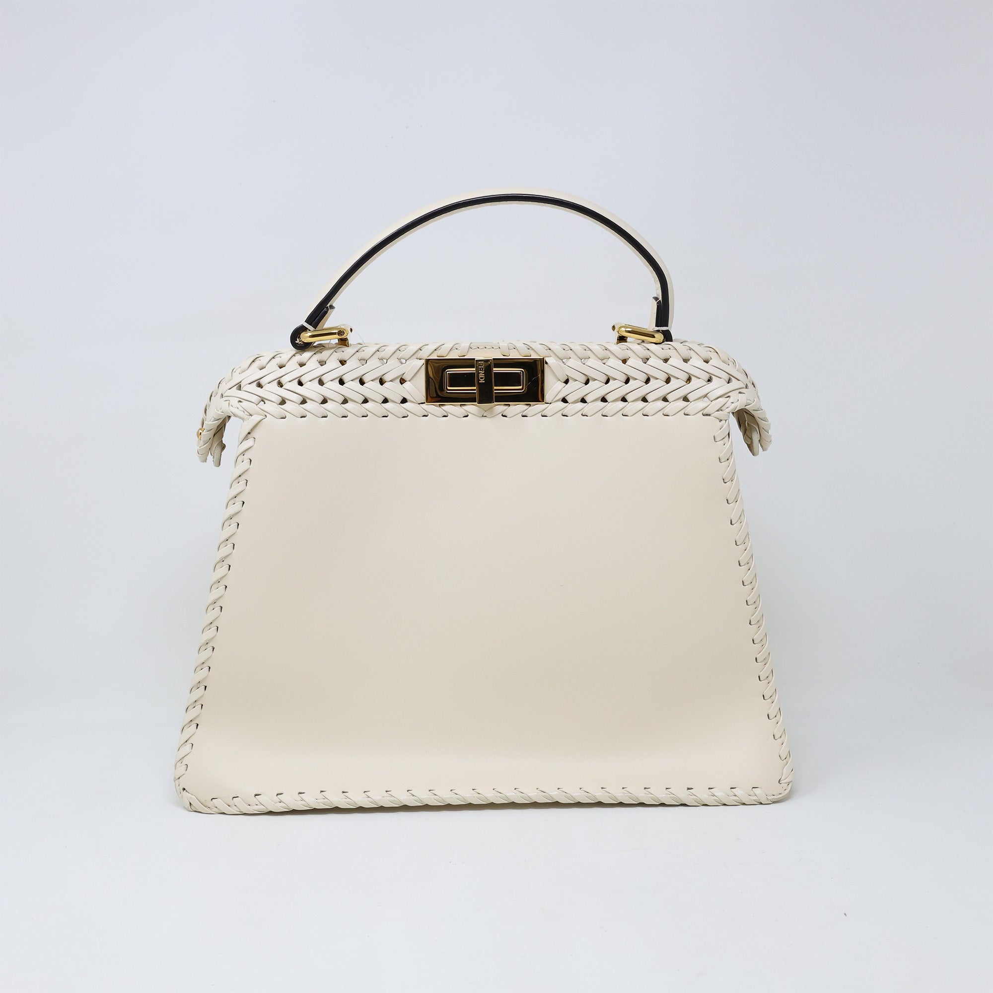 Fendi Cream Leather Peekaboo