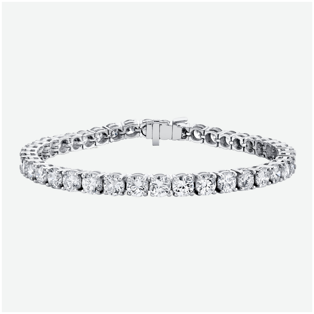 Classic Diamond Tennis Bracelet in 14K Gold, 12ct B-12ct 4pr