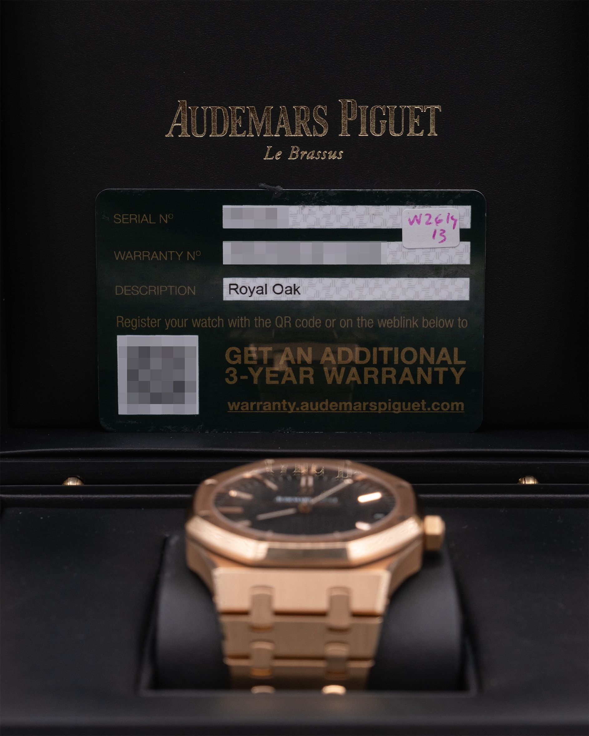 Audemars Piguet Royal Oak Selfwinding Black Dial on Bracelet 15500OR.OO.1220OR.01 Complete 2020