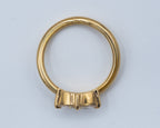 Yellow Gold Wavy Stack Ring Fashion Ring 0.5 cts.