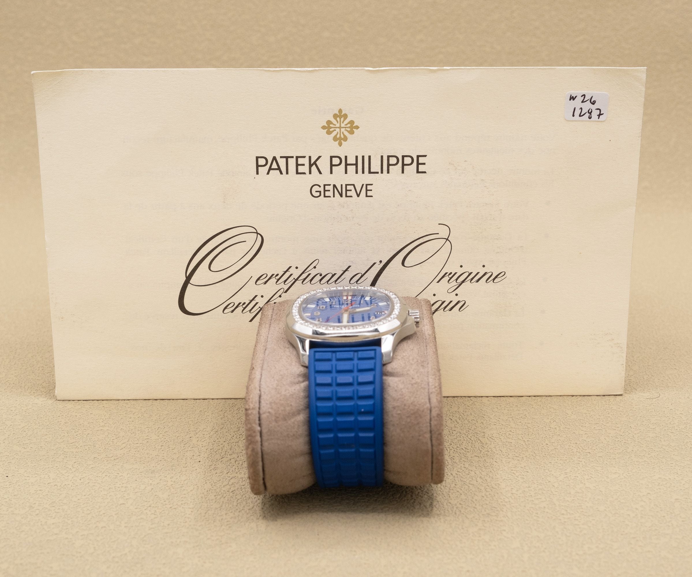 Patek Philippe Aquanaut Blue Dial on Blur Rubber Strap 5067A-014 Papers 2005