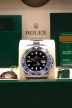 Rolex GMT-Master II 'Batman' Black Dial on Oyster 116710BLNR Complete 2014