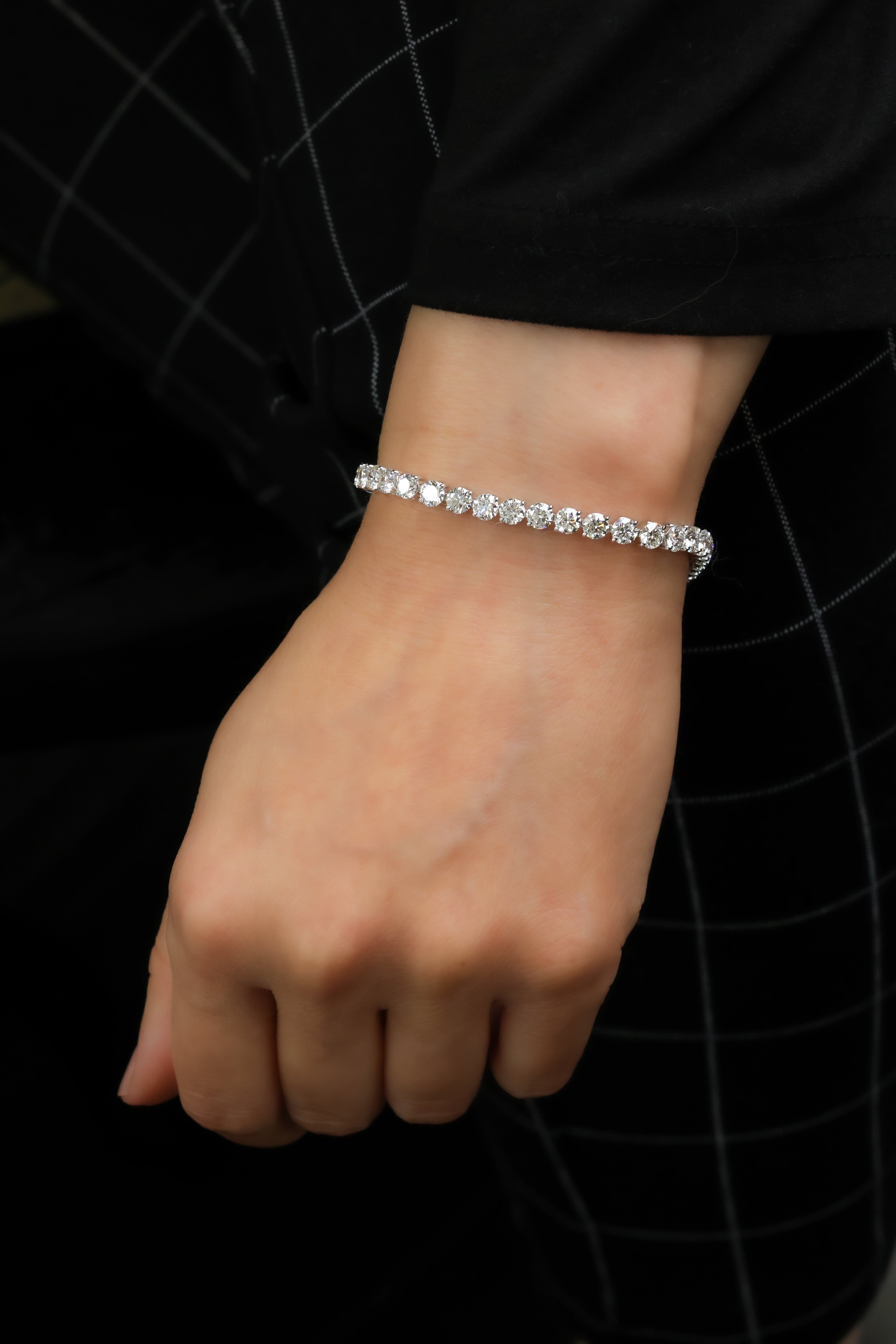 2-Prong Diamond Tennis Bracelet in 14K Gold, 8.6ct B-860RD