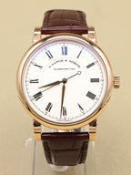 A. Lange & Sohne Richard Lange Silver Dial on Leather Strap 232.032/LSLS2324AD Complete 2018