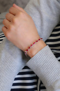 Johann Paul Ruby Tennis Bracelet, 6.82ct B-7636RUBY