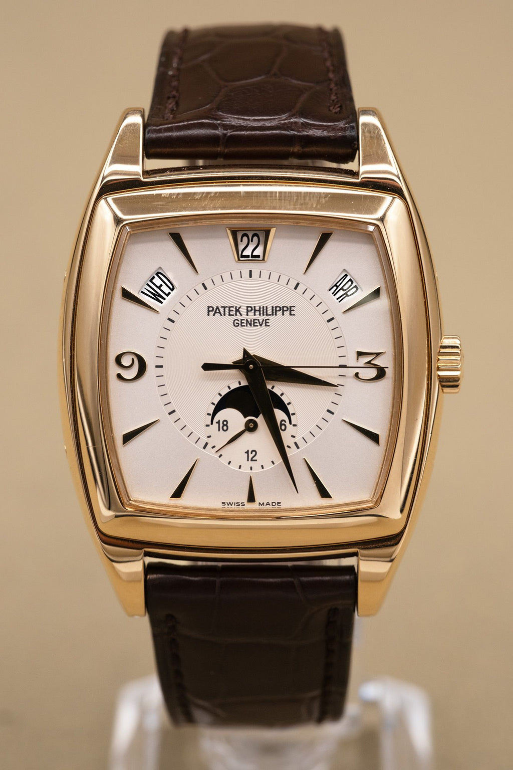 Patek Philippe Gondolo Silver Dial on Brown Leather 5135J-001 Complete 2006