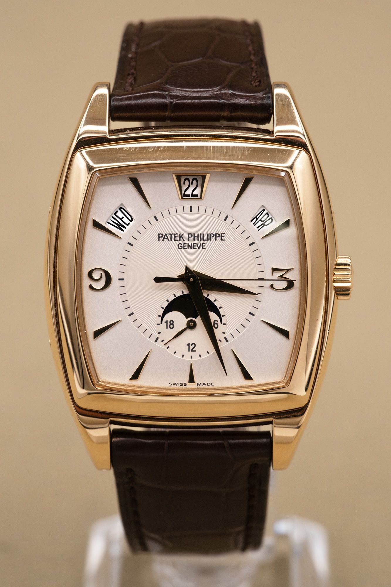 Patek Philippe Gondolo Silver Dial on Brown Leather 5135J-001 Complete 2006