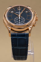 Patek Philippe Complications - Flyback Chronograph Blue Dial on Strap 5905R-010 Complete 2023