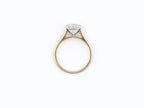 Round Natural Diamond Solitaire 14KT Two-Tone Ring 2.32ct R-232