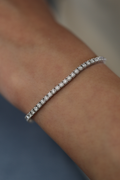 Round Diamond Tennis Bracelet in 14K White Gold, 2.80ct B-280RD