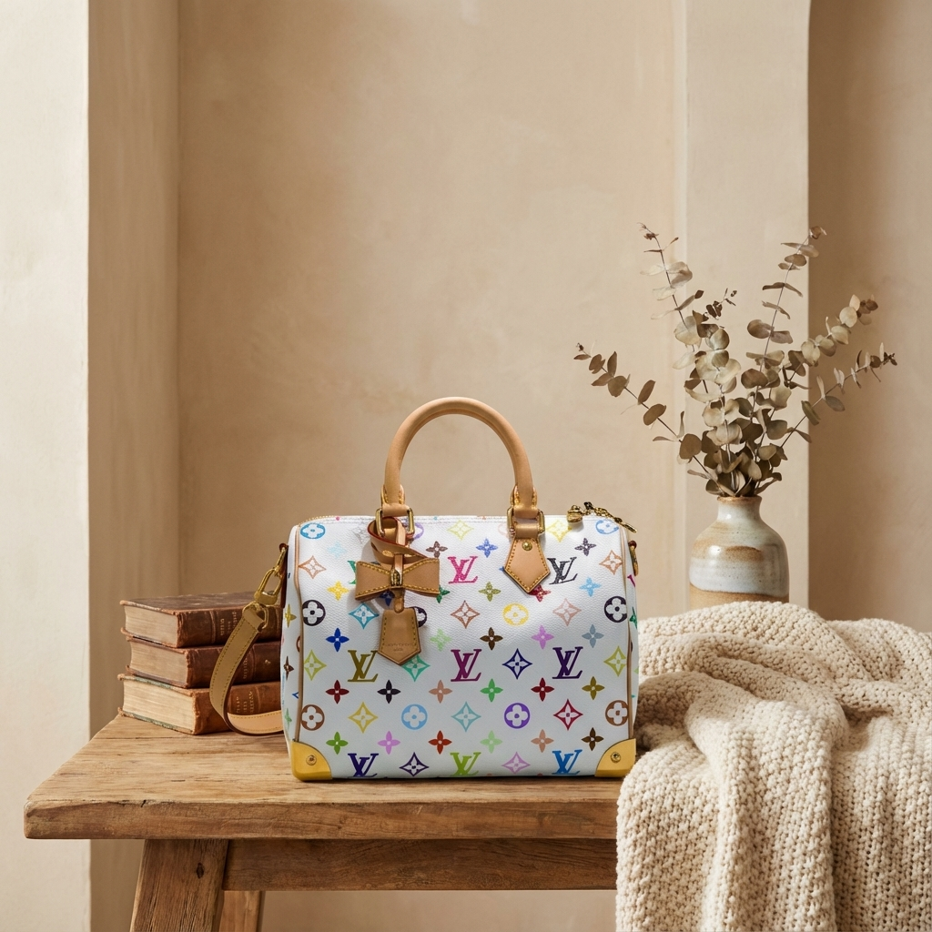 Louis Vuitton X Takashi Murakami Monogram Multicolor Speedy