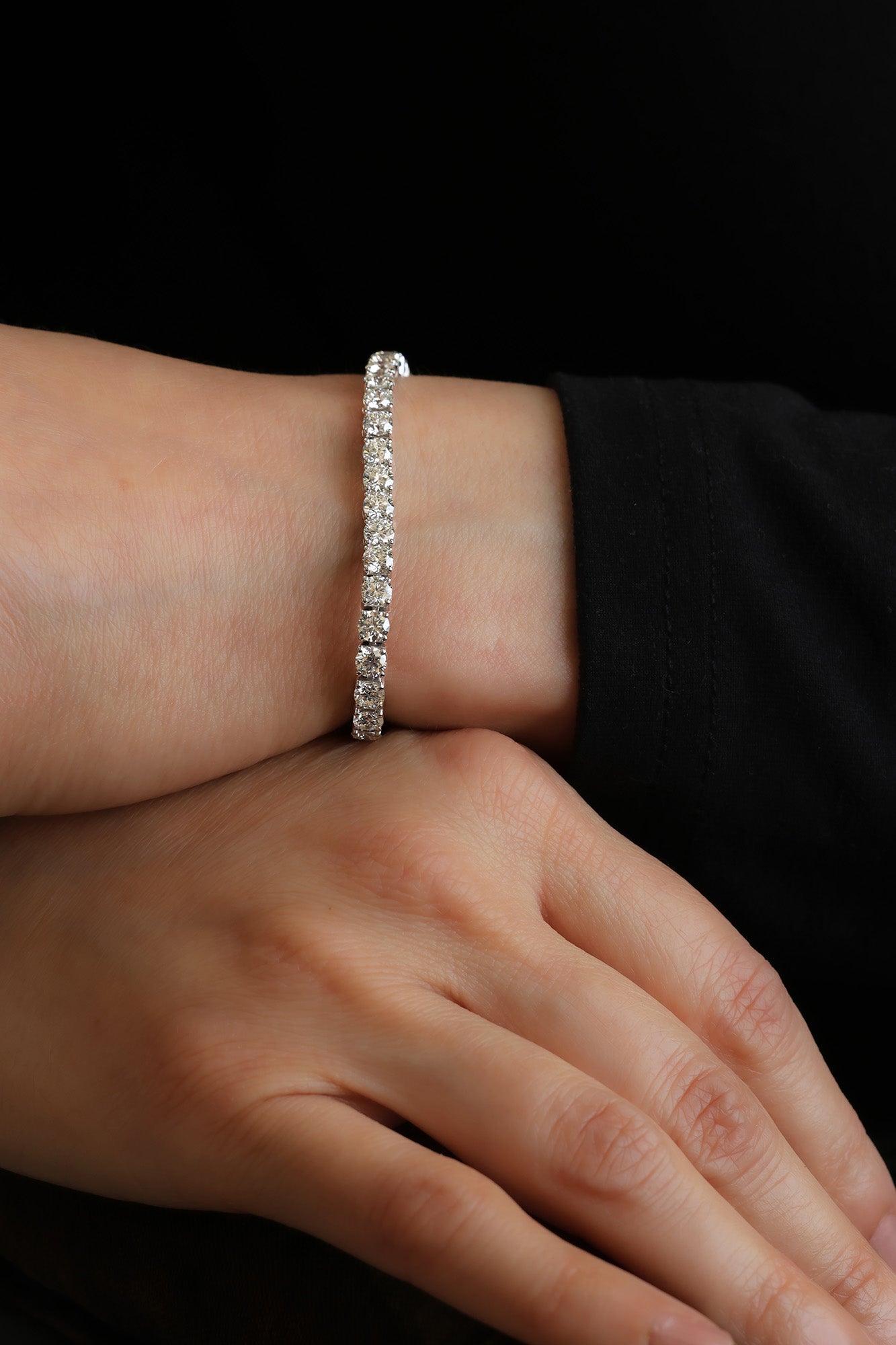 Round Brilliant Diamond Tennis Bracelet, 8.76ct B-876RD