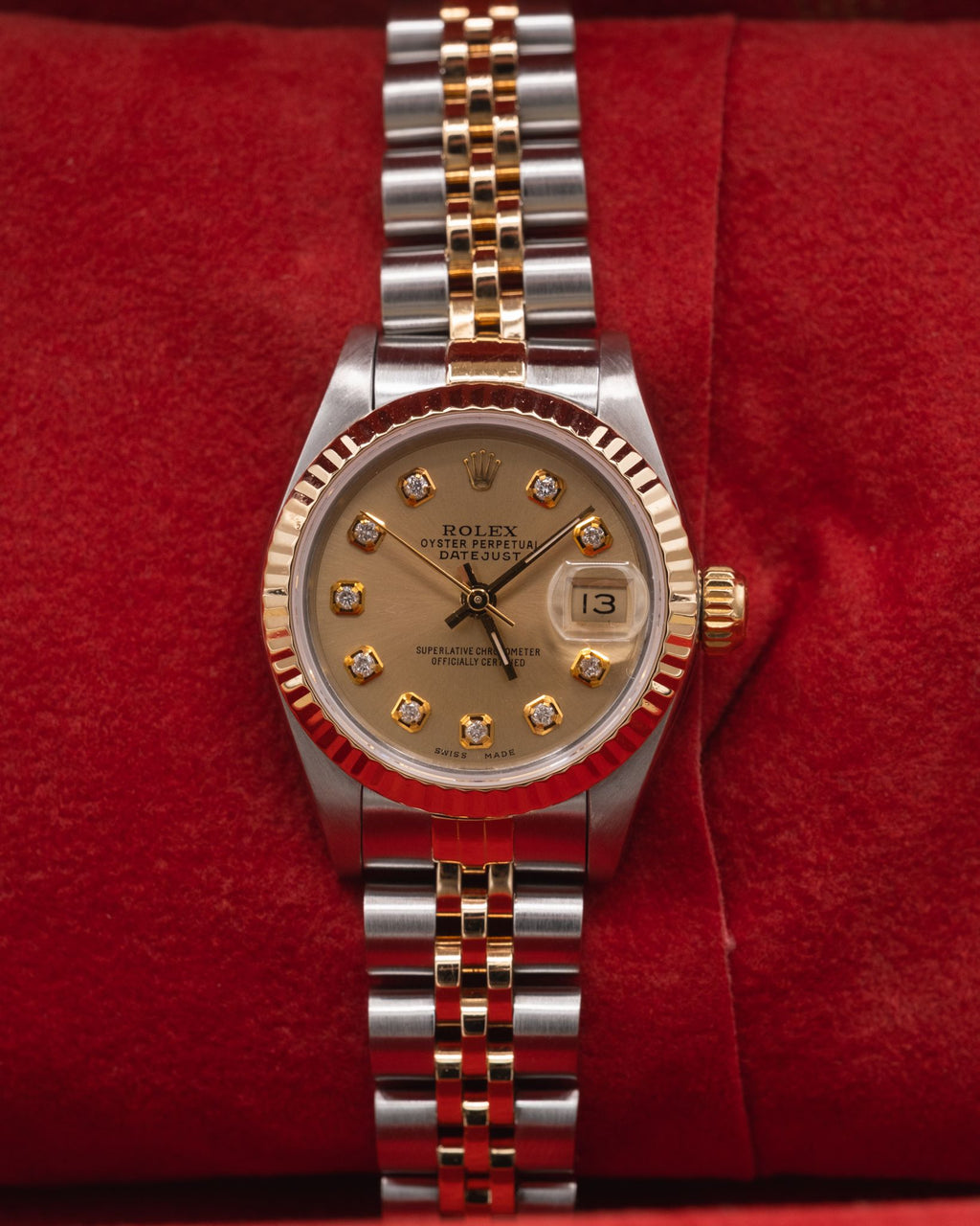 Rolex Datejust Lady Champagne Diamond Dial on Jubilee 69173