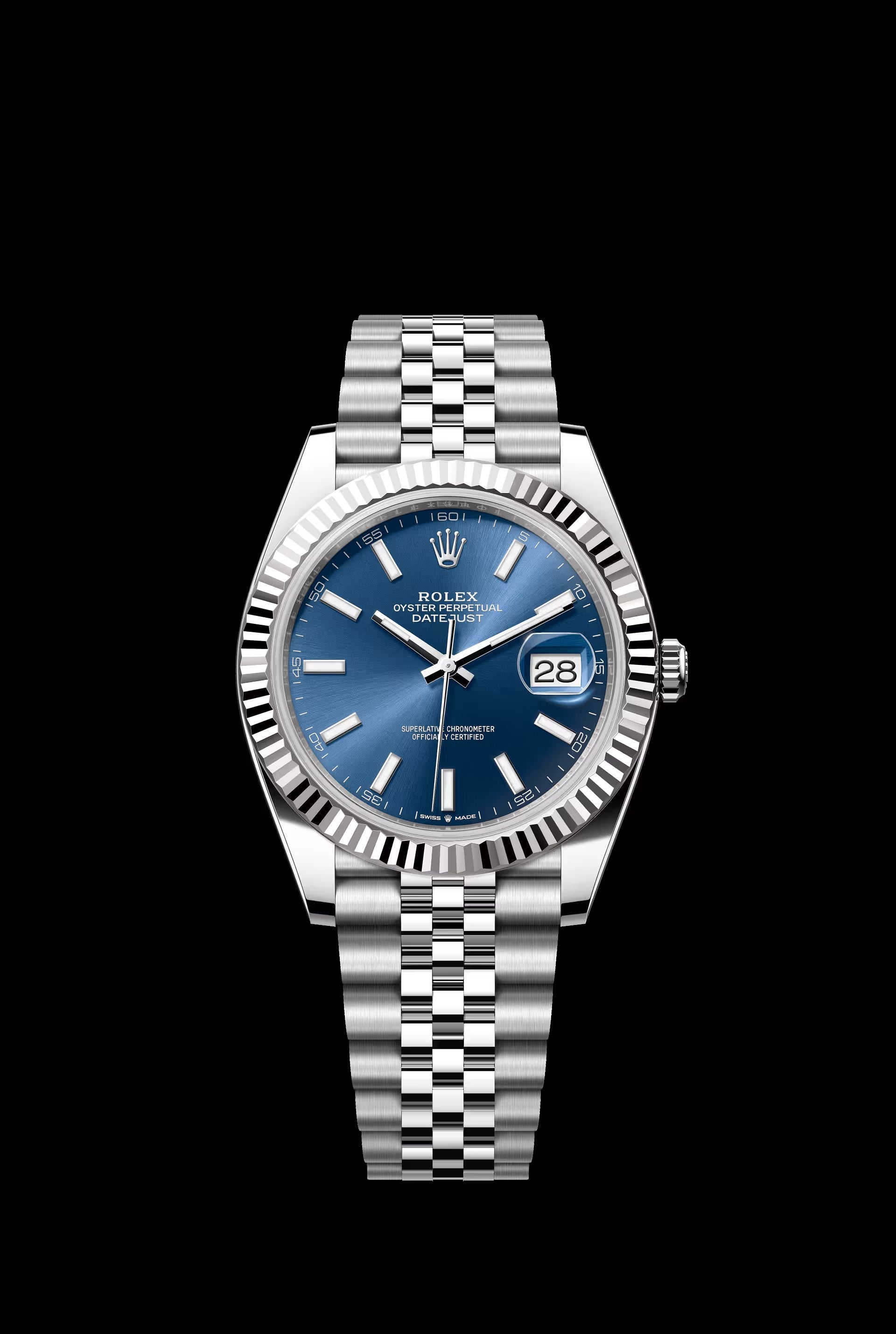Rolex Datejust 41 Blue Stick Dial on Jubilee 126334 Complete 2026