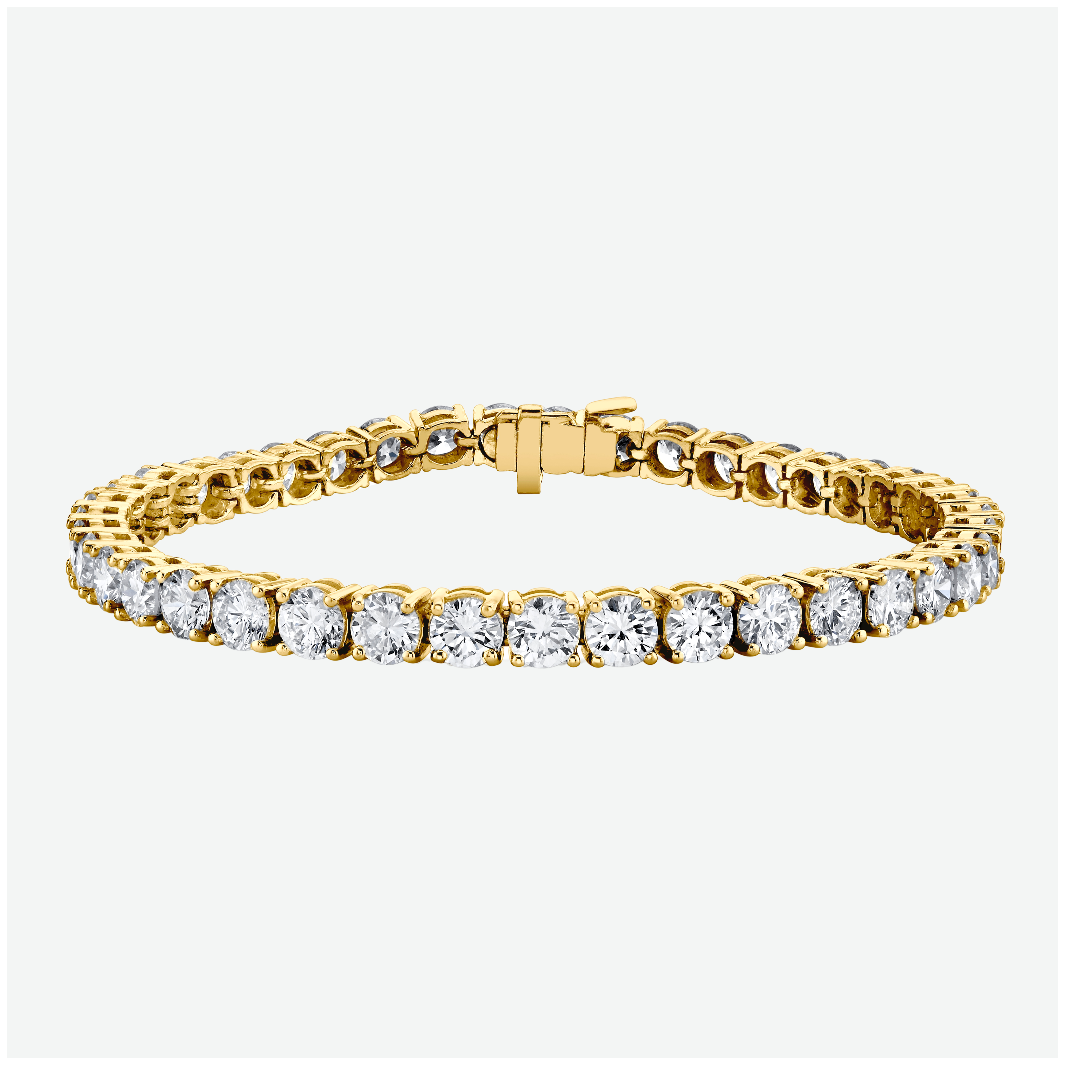 Classic Diamond Tennis Bracelet in 14K Gold, 12ct B-12ct 4pr