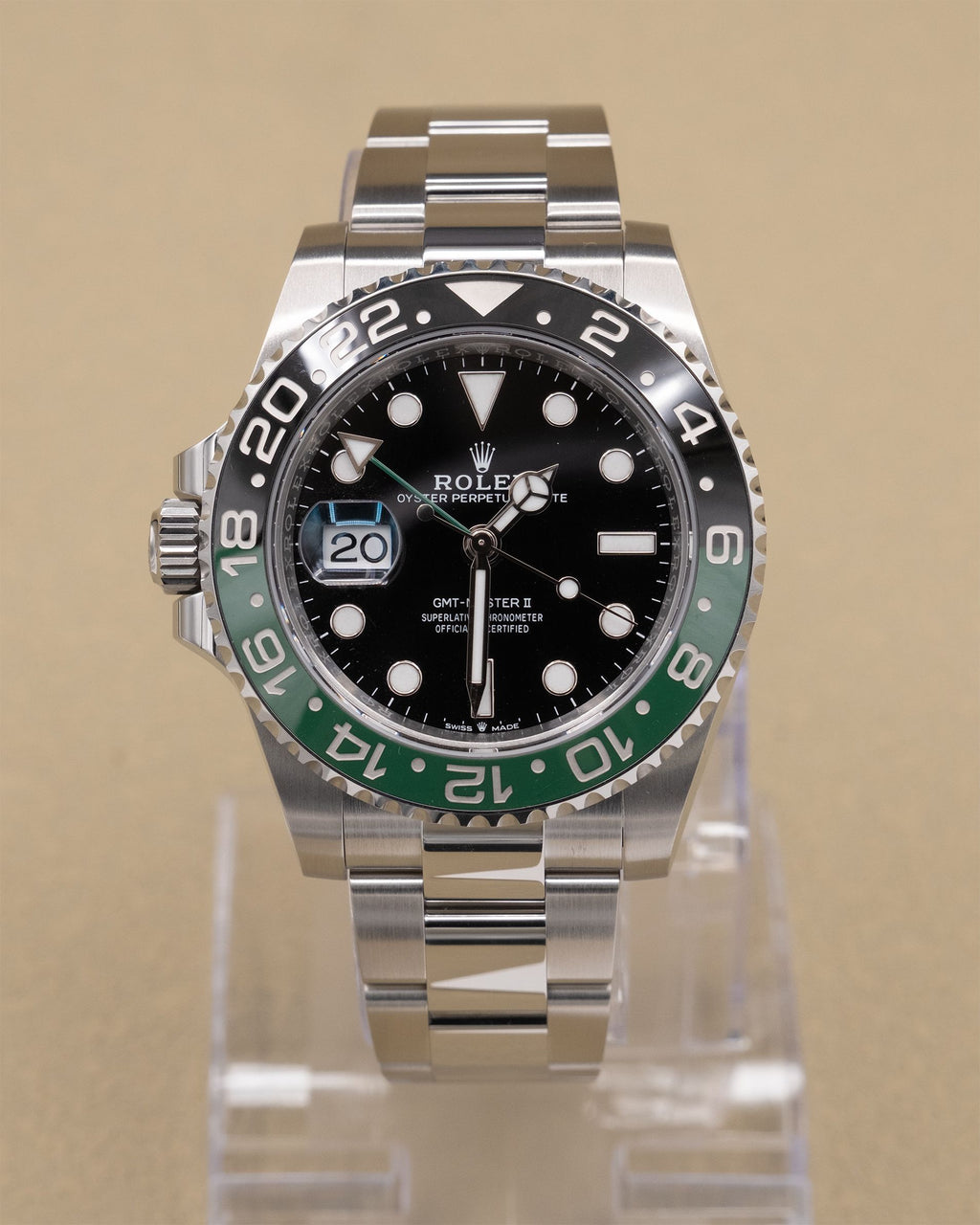 Rolex GMT-Master II "Sprite" Black Dial on Oyster 126720VTNR Complete 2025