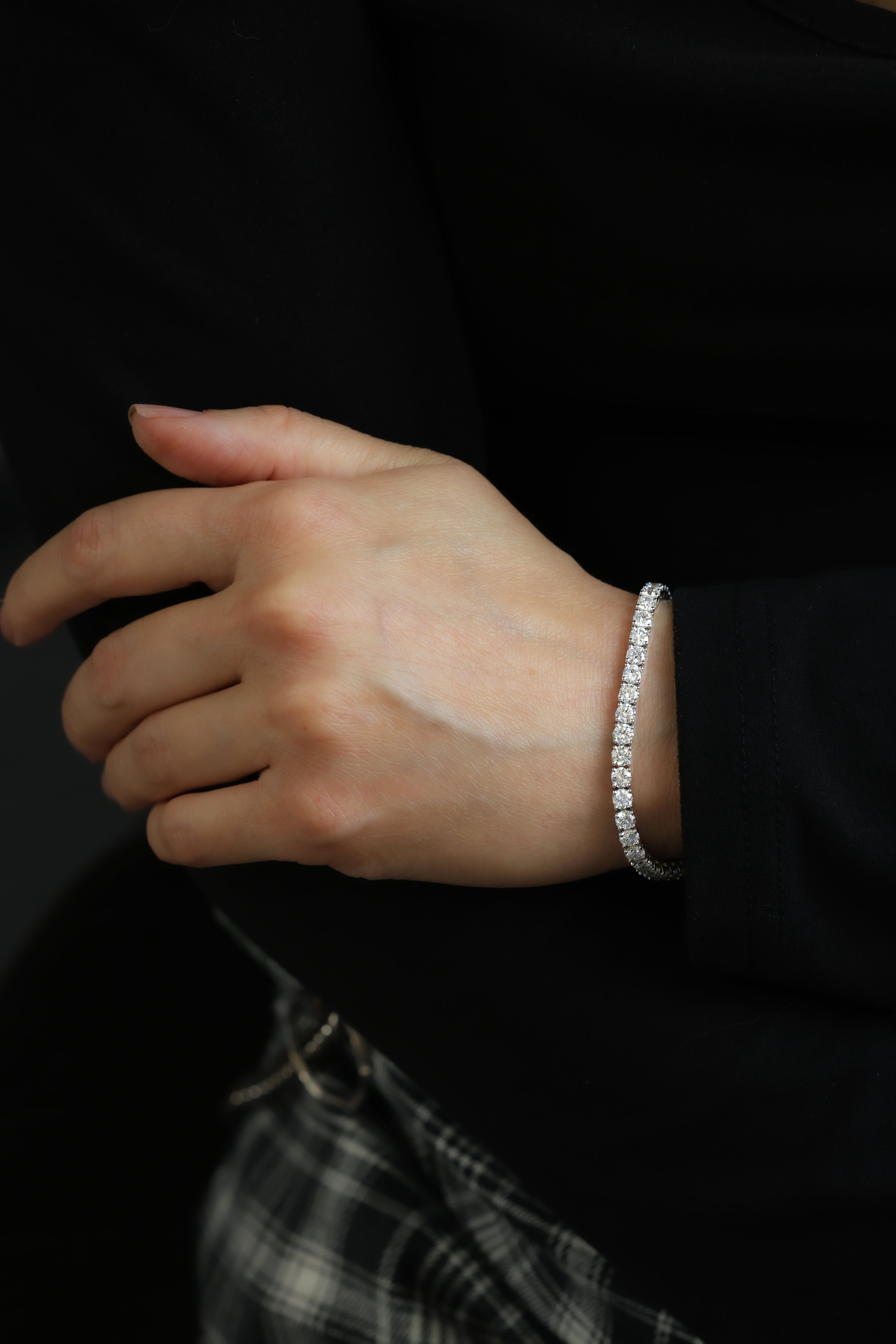 Classic Round Brilliant Diamond Tennis Bracelet, 8.23ct B-823RD