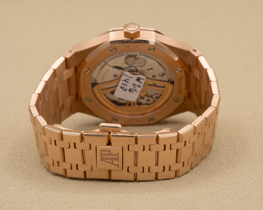 Audemars Piguet Royal Oak Selfwinding Black Dial on Bracelet 15500OR.OO.1220OR.01 Complete 2020