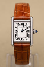 Cartier Tank Must White Dial on Brown Leather WSTA0089 Complete 2025